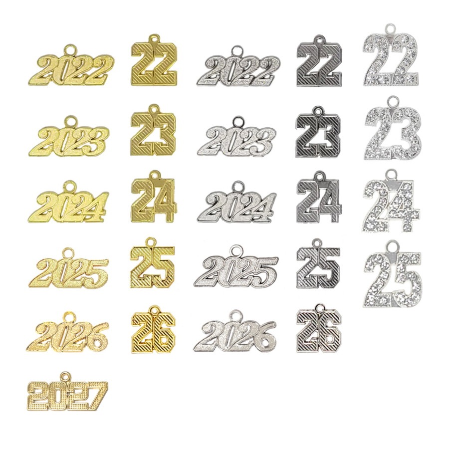 Graduation tassel year charm 2025