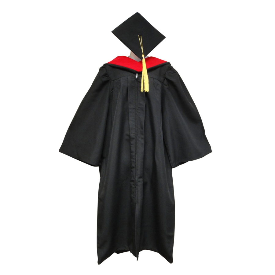 Bachelors Cap, Gown, Tassel and Hood Set