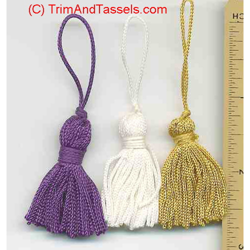 120Pcs Mini bookmark Tassel Ribbon Fringe DIY Sewing Craft 14cm