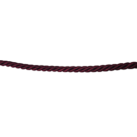 Burgundy Twisted Cord with imperfections: 11 yards LEFT
