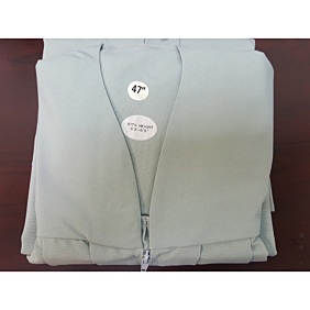 CLEARANCE- Cap and Gown Set :  Matte Finish. Greenish Silver 