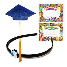 Headband, Certificate, Cap and Tassel  For Students 3'0"-4'6" tall: Shiny Finish