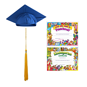 Certificate, Cap and Tassel  For Students 3'0"-4'6" tall: Matte Finish