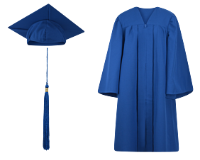 Pre-K / Kindergarten Cap, Gown and Tassel Set: Matte Finish
