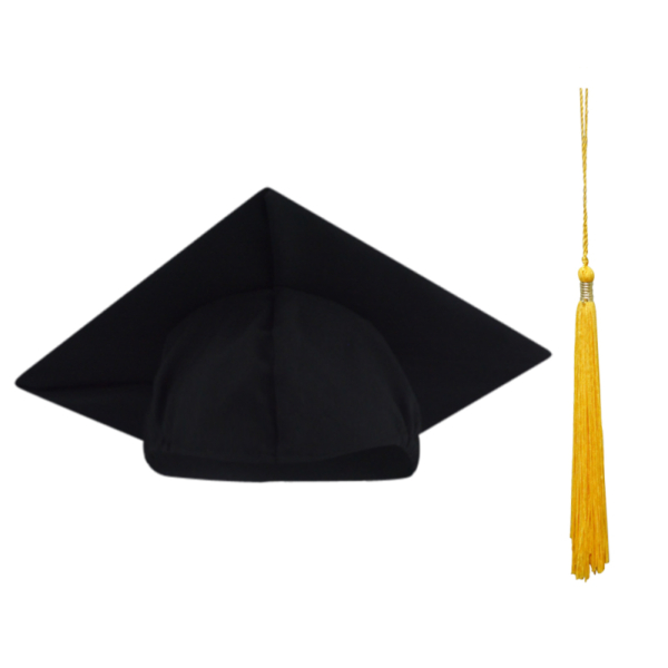 Doctoral Gown, Regular Cap and Tassel