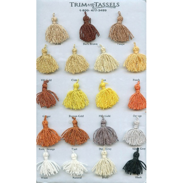 2 inch Tassel with 16 inch cording (Pack of 25)