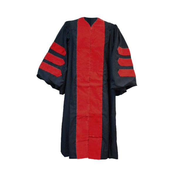 Doctoral Gown, Regular Cap and Tassel