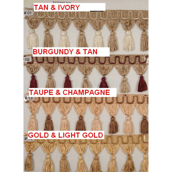 Clearance Tassel Fringe: 3 inch - 5 yards