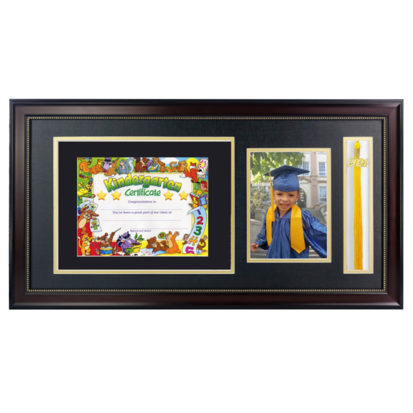 Diploma Frame with Picture and Tassel Holder