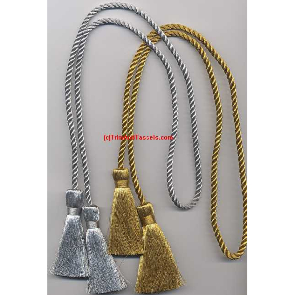 4 inch Tassels with 24 inch Cording (Pack of 10)