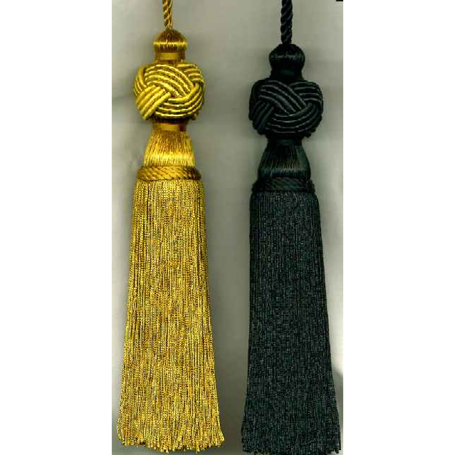 Gold Tassel Single (Set of 2) - Tapestry Tassels or Curtain Tieback 