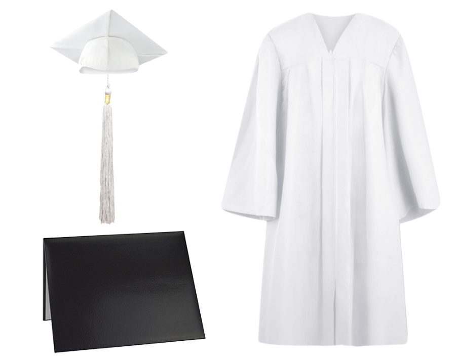 Cap, Gown, Tassel and Diploma Cover Set : Matte Finish