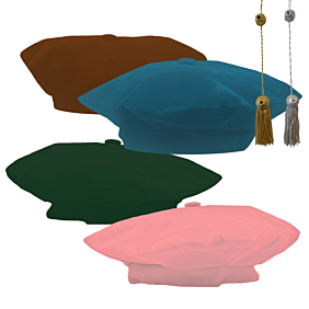 Custom Velvet Tam with Optional Tassel