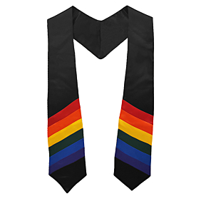 Rainbow Stole - Black