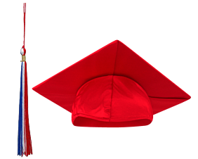 Cap and Tassel  For Students 3'0"-4'6" tall: Shiny Finish