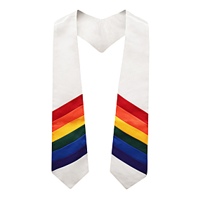 Rainbow Stole - White
