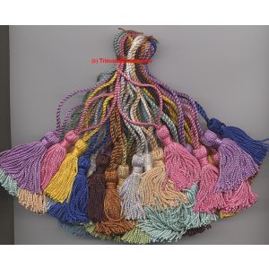 Chainette Bookmark Tassel - Assorted: 4 inch loop (Pack of 25)