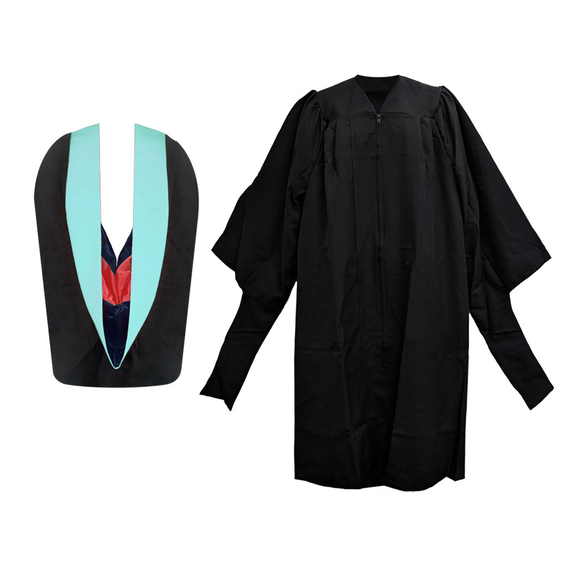 Masters Gown and Hood Set | Trim and Tassels