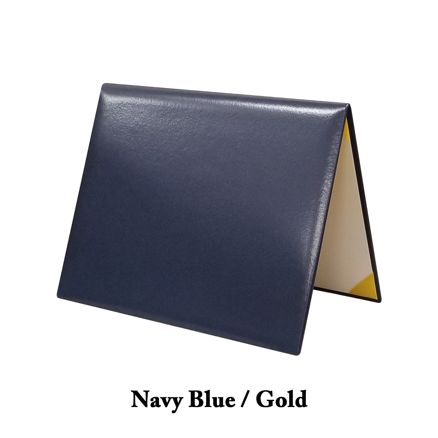 Navy Blue Outside / Gold Inside