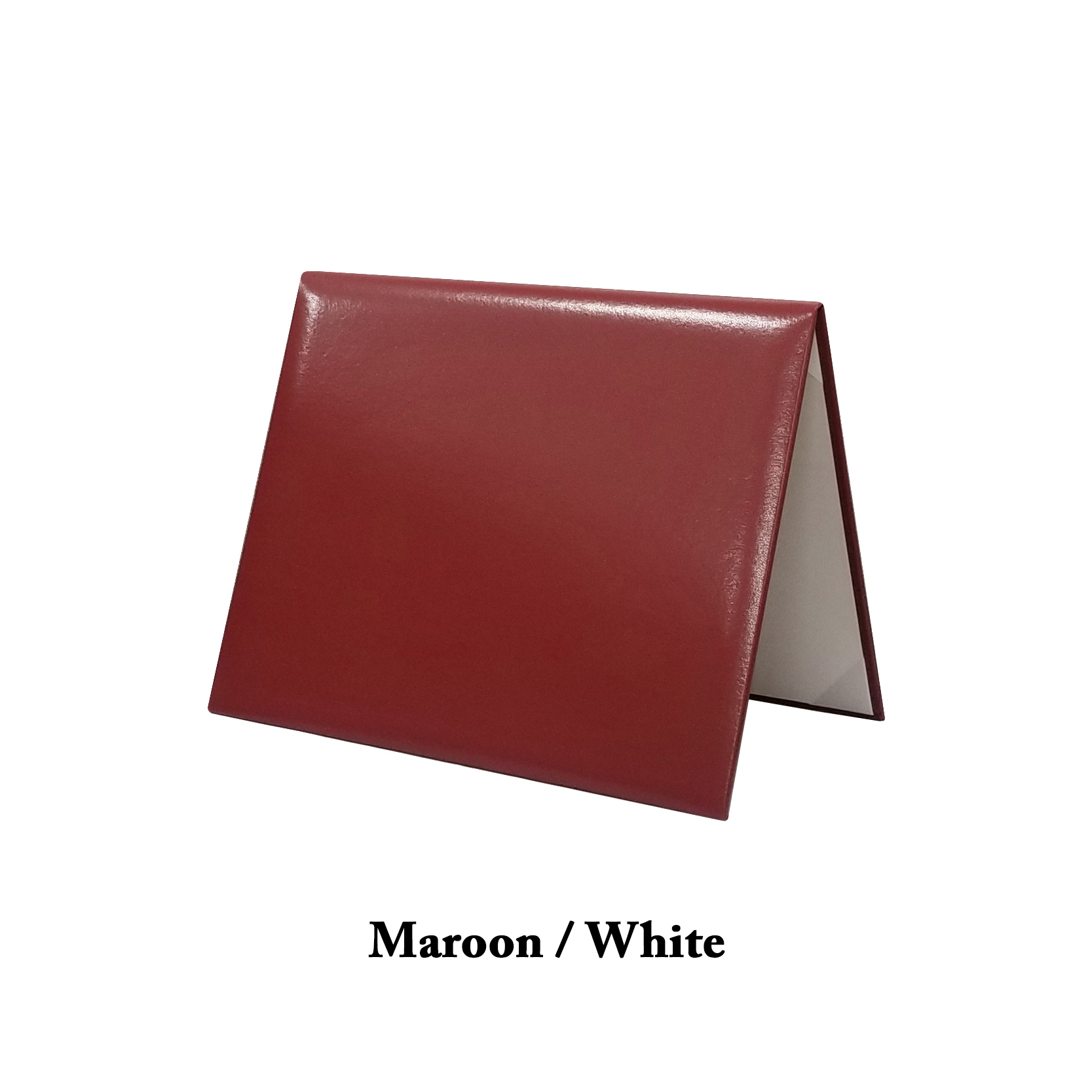 Burgundy (Maroon) Outside / White Inside