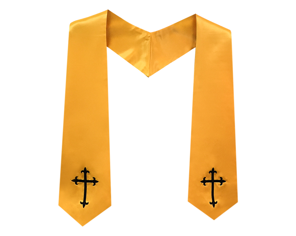 Gold Stole with Black Cross