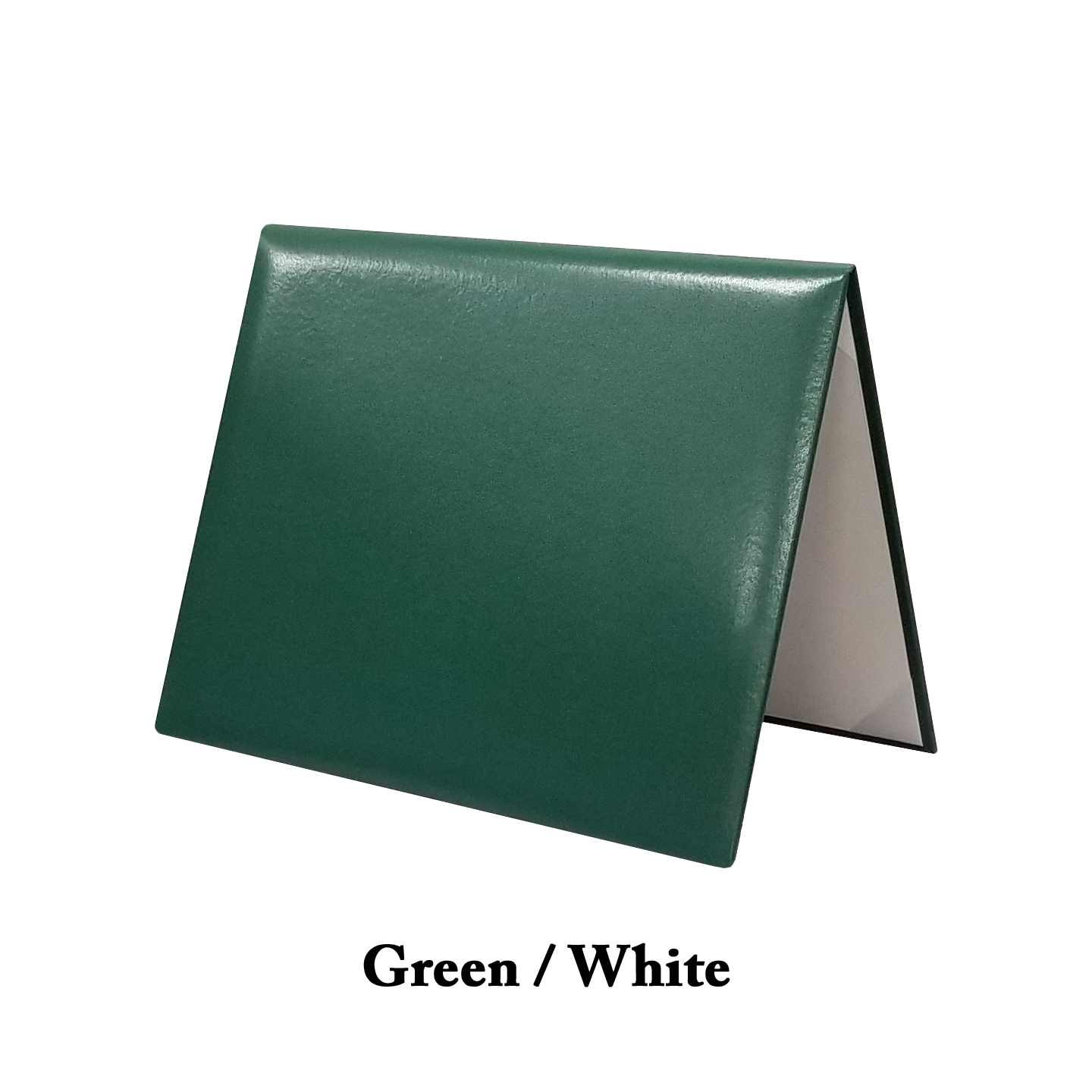 Dark Green Outside / White Inside