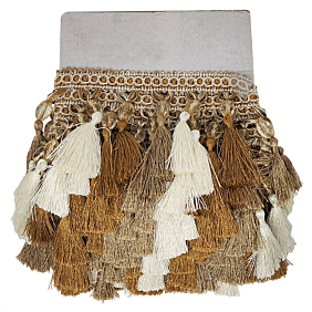 Clearance Tassel Fringe with Bead: 4 inch - 5 yards