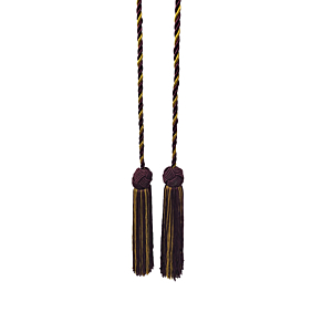 Clearance - Chair Tie: 7 inch Tassels with 30 inch cording - Burgundy / Gold
